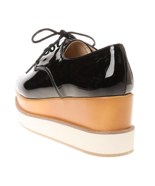 INGNI（イング）の「厚底レースアップシューズ（パンプス・レディース・ブラック/アイボリー・M/L）」の11枚目の写真