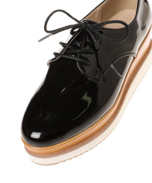 INGNI（イング）の「厚底レースアップシューズ（パンプス・レディース・ブラック/アイボリー・M/L）」の10枚目の写真