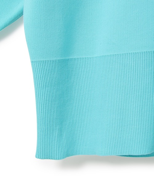 ADAM ET ROPE'（アダムエロペ）の「【サステナブル】オーガニックコットンスウェットライクカーディガン（カーディガン/ボレロ・レディース・ホワイト/サックスブルー/キナリ・FREE）」の7枚目の写真