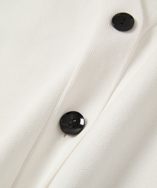 ADAM ET ROPE'（アダムエロペ）の「【サステナブル】オーガニックコットンスウェットライクカーディガン（カーディガン/ボレロ・レディース・ホワイト/サックスブルー/キナリ・FREE）」の14枚目の写真