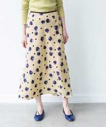 IENA | ドットフラワーバイヤススカート◆(スカート)