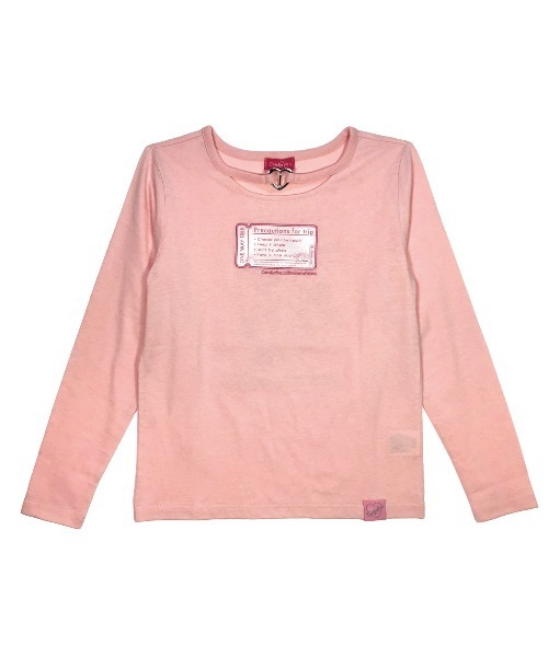 Candychuu（キャンディチュウ）の「ぼんぼんりぼんロンT（Tシャツ/カットソー・キッズ・ピンク・120cm/130cm/140cm/150cm/160cm）」の3枚目の写真