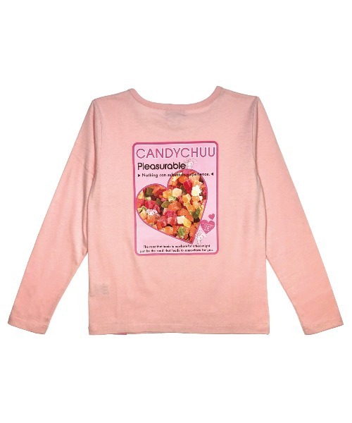 Candychuu（キャンディチュウ）の「ぼんぼんりぼんロンT（Tシャツ/カットソー・キッズ・ピンク・120cm/130cm/140cm/150cm/160cm）」の4枚目の写真