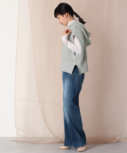 cepo(セポ)の「セミワイドデニムパンツ(デニムパンツ・レディース・ブルー系2/ブルー系3・S/M)」の6枚目の写真