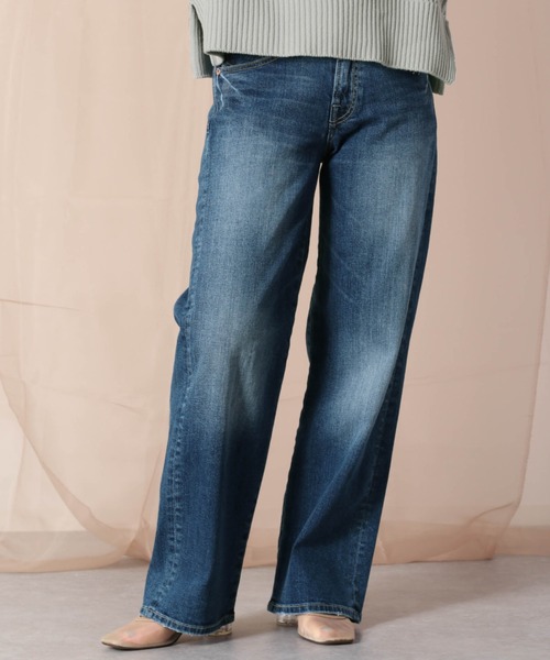 cepo(セポ)の「セミワイドデニムパンツ(デニムパンツ・レディース・ブルー系2/ブルー系3・S/M)」の3枚目の写真