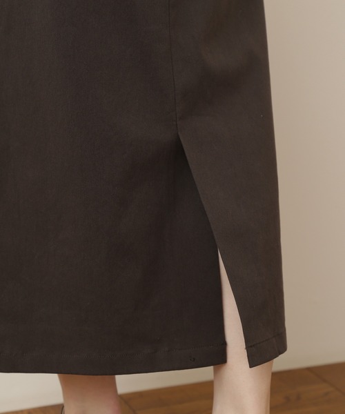 NATURAL BEAUTY BASIC(ナチュラルビューティーベーシック)の「ピケストレッチタイトミモレスカート(スカート・レディース・チャコールグレー/オフホワイト/ブルー・SMALL/MEDIUM)」の20枚目の写真
