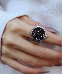 ammy.（エイミードット）の「【 ammy. / エイミードット 】 ビンテージ デザイン ミニ ウォッチ リング（リング）」