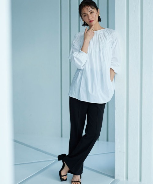 RASW（ラス）の「[RASW]ハイストレッチスリットイージーパンツ（その他パンツ・レディース・ブラック/グレイッシュベージュ・M/L）」の16枚目の写真