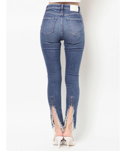 GYDA（ジェイダ）の「M/W HEM BACK ZIPスキニーデニムパンツ