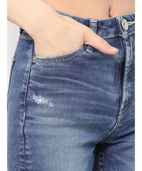 GYDA（ジェイダ）の「M/W HEM BACK ZIPスキニーデニムパンツ（デニムパンツ・レディース・ライトブルー/ブルー・SMALL/MEDIUM/X-SMALL）」の22枚目の写真