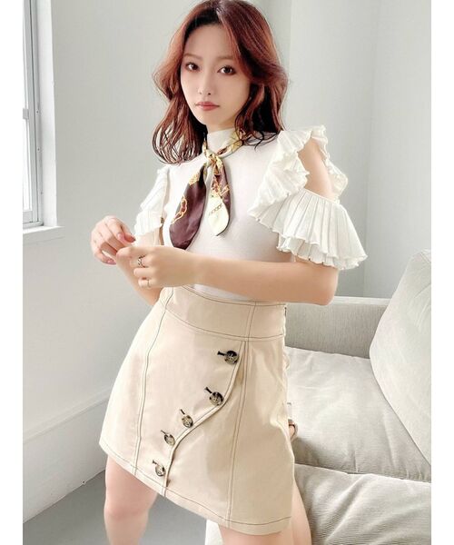 RESEXXY(リゼクシー)の「フロントカーブハイウエストスカパン(その他パンツ・レディース・ブラック/ベージュ/オレンジ・FREE)」の8枚目の写真