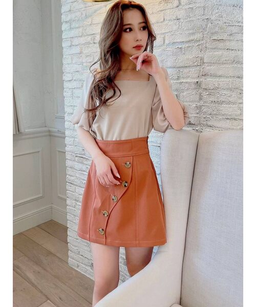 RESEXXY(リゼクシー)の「フロントカーブハイウエストスカパン(その他パンツ・レディース・ブラック/ベージュ/オレンジ・FREE)」の10枚目の写真