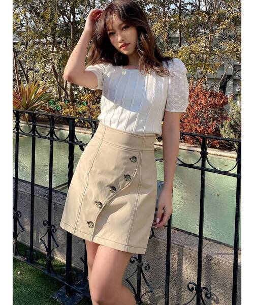 RESEXXY(リゼクシー)の「フロントカーブハイウエストスカパン(その他パンツ・レディース・ブラック/ベージュ/オレンジ・FREE)」の12枚目の写真