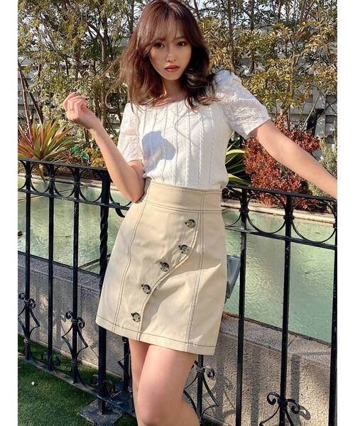 RESEXXY(リゼクシー)の「フロントカーブハイウエストスカパン(その他パンツ・レディース・ブラック/ベージュ/オレンジ・FREE)」の14枚目の写真