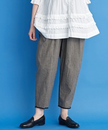 Malle | malle コットン/リネンワッシャーハウンドトゥース パンツ(その他パンツ)