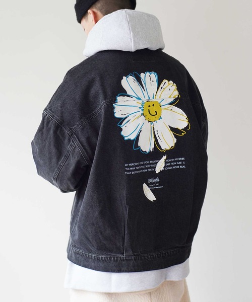 (What it isNt)ART BY MARKGONZALES(ワットイットイズント)の「【(What it isNt)ART BY MARKGONZALES / (ワットイットイズント) アートバイ マークゴンザレス 】 DENIM TRACKER JACKET(デニムジャケット・メンズ・ブルー/ライトブラック・L/M/XL)」の10枚目の写真