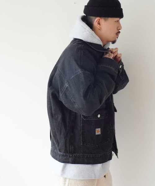(What it isNt)ART BY MARKGONZALES(ワットイットイズント)の「【(What it isNt)ART BY MARKGONZALES / (ワットイットイズント) アートバイ マークゴンザレス 】 DENIM TRACKER JACKET(デニムジャケット・メンズ・ブルー/ライトブラック・L/M/XL)」の13枚目の写真