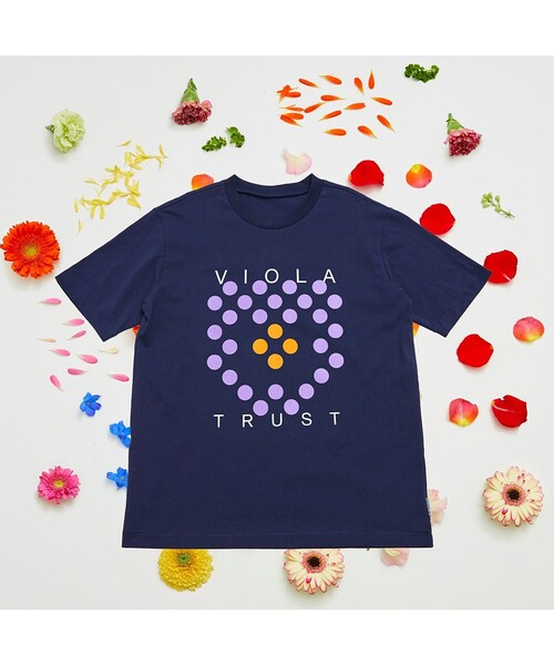 ANEVER（アンエバー）の「【BURNET】DOT FLOWER Tシャツ（Tシャツ/カットソー・レディース・ホワイト/パープル/ネイビー/レッド/ピンク/イエロー/オレンジ/ブルー/グリーン/ブルー系その他/ピンク系その他/ローズ・46/38）」の7枚目の写真