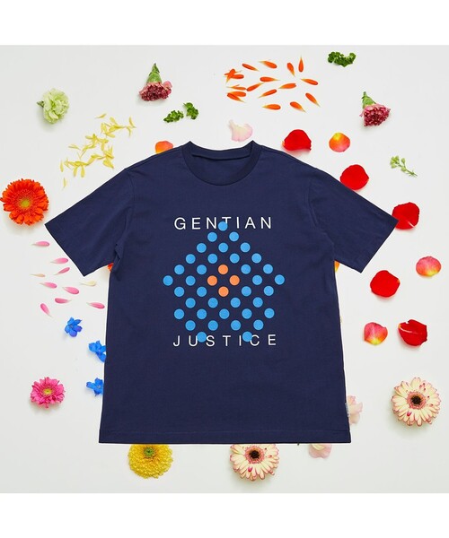 ANEVER（アンエバー）の「【BURNET】DOT FLOWER Tシャツ（Tシャツ/カットソー・レディース・ホワイト/パープル/ネイビー/レッド/ピンク/イエロー/オレンジ/ブルー/グリーン/ブルー系その他/ピンク系その他/ローズ・46/38）」の4枚目の写真