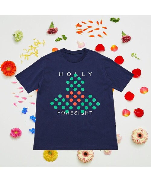 ANEVER（アンエバー）の「【BURNET】DOT FLOWER Tシャツ（Tシャツ/カットソー・レディース・ホワイト/パープル/ネイビー/レッド/ピンク/イエロー/オレンジ/ブルー/グリーン/ブルー系その他/ピンク系その他/ローズ・46/38）」の3枚目の写真