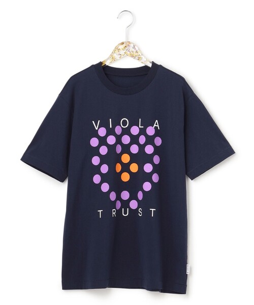 ANEVER（アンエバー）の「【BURNET】DOT FLOWER Tシャツ（Tシャツ/カットソー・レディース・ホワイト/パープル/ネイビー/レッド/ピンク/イエロー/オレンジ/ブルー/グリーン/ブルー系その他/ピンク系その他/ローズ・46/38）」の13枚目の写真