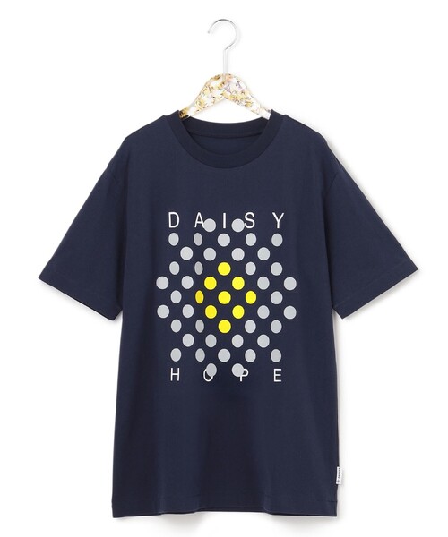 ANEVER(アンエバー)の「【BURNET】DOT FLOWER Tシャツ(Tシャツ/カットソー・レディース・ホワイト/パープル/ネイビー/レッド/ピンク/イエロー/オレンジ/ブルー/グリーン/ブルー系その他/ピンク系その他/ローズ・46/38)」の14枚目の写真