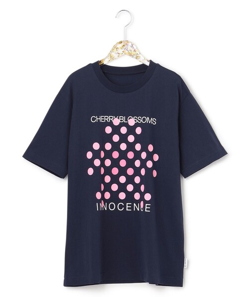 ANEVER(アンエバー)の「【BURNET】DOT FLOWER Tシャツ(Tシャツ/カットソー・レディース・ホワイト/パープル/ネイビー/レッド/ピンク/イエロー/オレンジ/ブルー/グリーン/ブルー系その他/ピンク系その他/ローズ・46/38)」の15枚目の写真