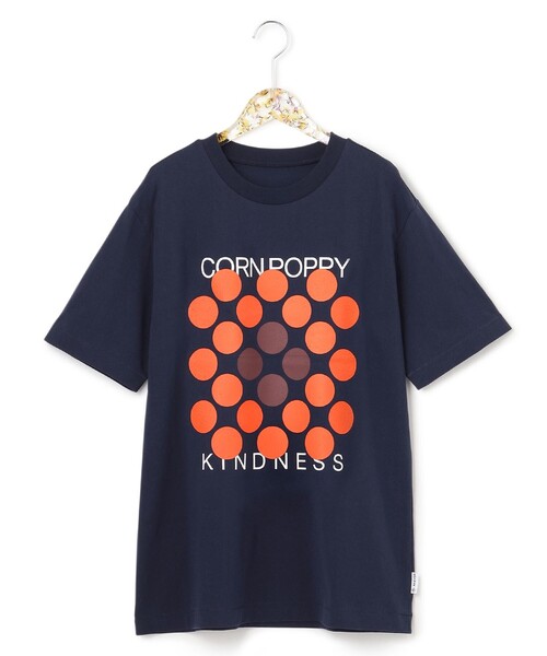 ANEVER（アンエバー）の「【BURNET】DOT FLOWER Tシャツ（Tシャツ/カットソー・レディース・ホワイト/パープル/ネイビー/レッド/ピンク/イエロー/オレンジ/ブルー/グリーン/ブルー系その他/ピンク系その他/ローズ・46/38）」の16枚目の写真