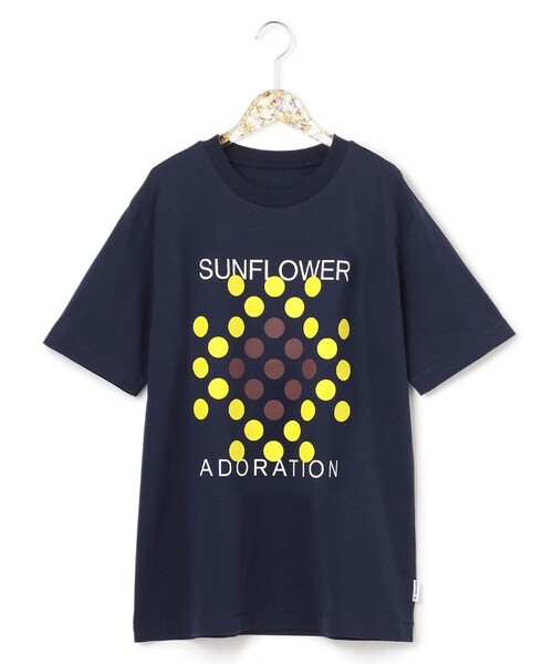 ANEVER（アンエバー）の「【BURNET】DOT FLOWER Tシャツ（Tシャツ/カットソー・レディース・ホワイト/パープル/ネイビー/レッド/ピンク/イエロー/オレンジ/ブルー/グリーン/ブルー系その他/ピンク系その他/ローズ・46/38）」の20枚目の写真