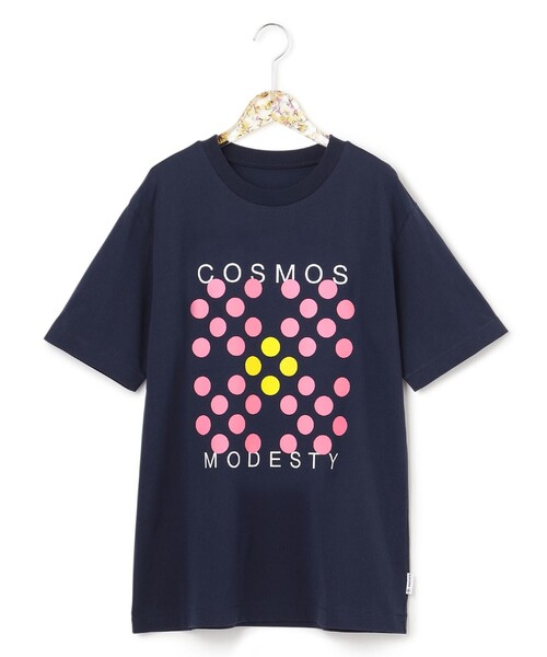 ANEVER(アンエバー)の「【BURNET】DOT FLOWER Tシャツ(Tシャツ/カットソー・レディース・ホワイト/パープル/ネイビー/レッド/ピンク/イエロー/オレンジ/ブルー/グリーン/ブルー系その他/ピンク系その他/ローズ・46/38)」の21枚目の写真