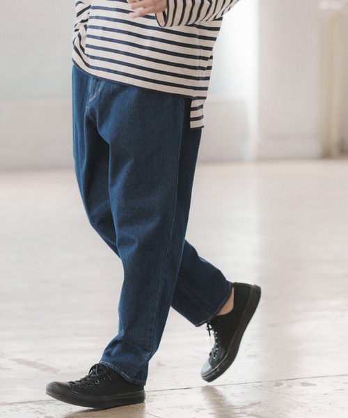 CAMBIO（カンビオ）の「mp9940-Wide Tapered Balloon Denim Pants デニムパンツ（デニムパンツ・メンズ・ライトインディゴブルー/インディゴブルー・M/L）」の2枚目の写真