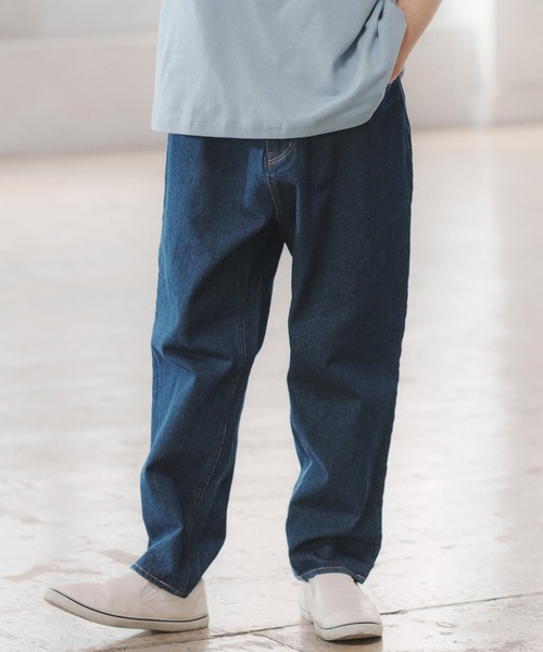 CAMBIO（カンビオ）の「mp9940-Wide Tapered Balloon Denim Pants デニムパンツ（デニムパンツ・メンズ・ライトインディゴブルー/インディゴブルー・M/L）」の3枚目の写真