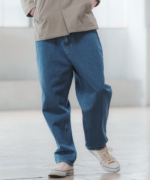 CAMBIO（カンビオ）の「mp9940-Wide Tapered Balloon Denim Pants デニムパンツ（デニムパンツ・メンズ・ライトインディゴブルー/インディゴブルー・M/L）」の10枚目の写真