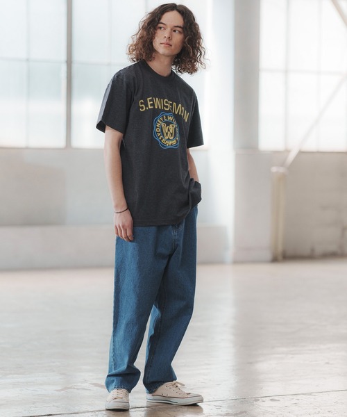 CAMBIO（カンビオ）の「mp9940-Wide Tapered Balloon Denim Pants デニムパンツ（デニムパンツ・メンズ・ライトインディゴブルー/インディゴブルー・M/L）」の13枚目の写真