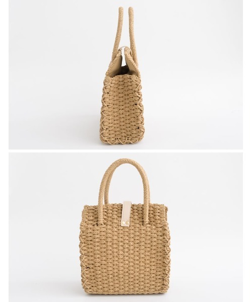 Re:EDIT（リエディ）の「ザツザイベルトボックスバッグ（トートバッグ・レディース・ベージュ・FREE）」の6枚目の写真