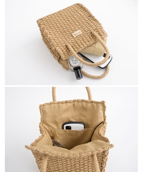 Re:EDIT（リエディ）の「ザツザイベルトボックスバッグ（トートバッグ・レディース・ベージュ・FREE）」の8枚目の写真