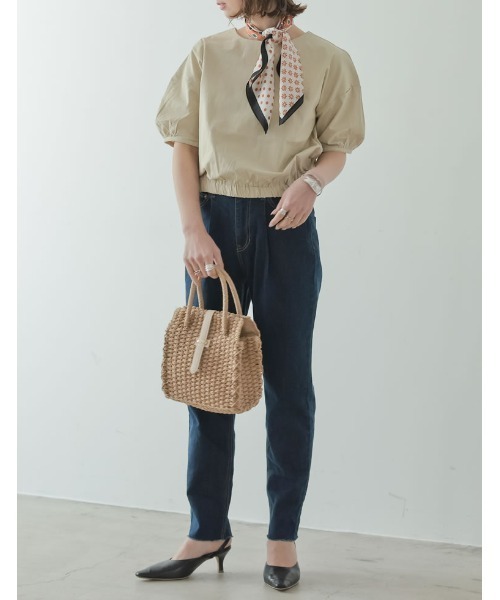 Re:EDIT（リエディ）の「ザツザイベルトボックスバッグ（トートバッグ・レディース・ベージュ・FREE）」の3枚目の写真