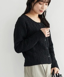 Green　Parks | ・novem 9 ワッシャーカットカーディガン(カーディガン/ボレロ)