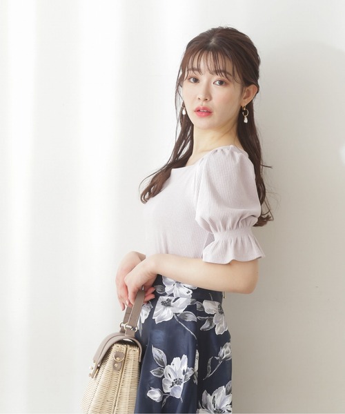 PROPORTION BODY DRESSING（プロポーションボディドレッシング）の「スクエアネックリブテレコ / 1212160402（Tシャツ/カットソー・レディース・ダークグレー/グレー/ホワイト系その他・SMALL/MEDIUM）」の3枚目の写真