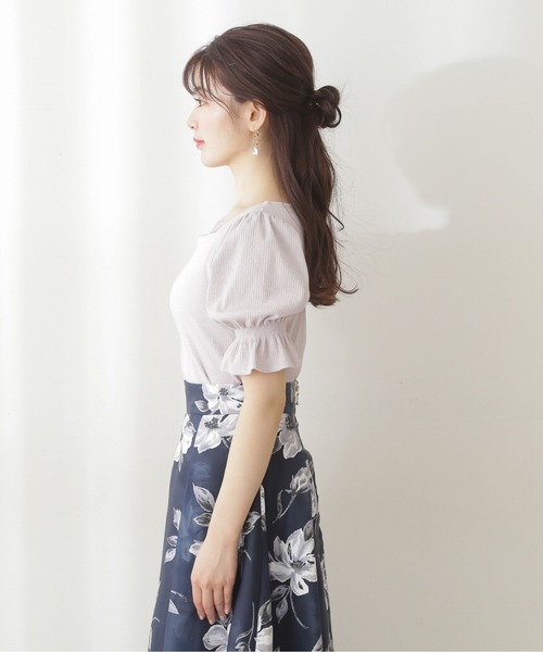 PROPORTION BODY DRESSING（プロポーションボディドレッシング）の「スクエアネックリブテレコ / 1212160402（Tシャツ/カットソー・レディース・ダークグレー/グレー/ホワイト系その他・SMALL/MEDIUM）」の5枚目の写真