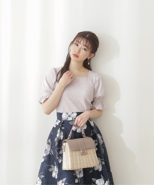 PROPORTION BODY DRESSING（プロポーションボディドレッシング）の「スクエアネックリブテレコ / 1212160402（Tシャツ/カットソー・レディース・ダークグレー/グレー/ホワイト系その他・SMALL/MEDIUM）」の8枚目の写真