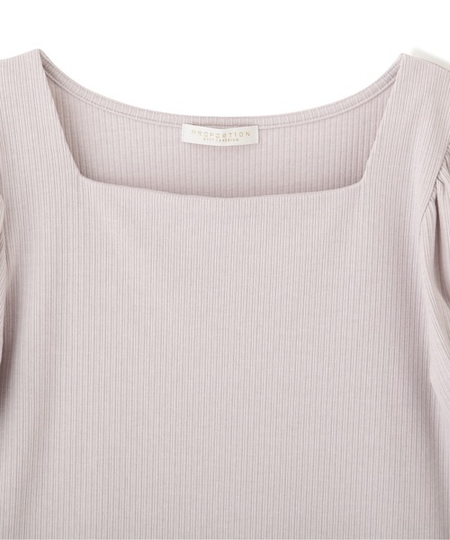 PROPORTION BODY DRESSING（プロポーションボディドレッシング）の「スクエアネックリブテレコ / 1212160402（Tシャツ/カットソー・レディース・ダークグレー/グレー/ホワイト系その他・SMALL/MEDIUM）」の16枚目の写真