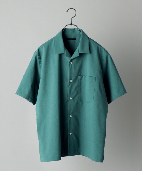 SHIPS(シップス)の「SHIPS: MADE IN JAPAN Reflax(R) ドライタッチ オープンカラー シャツ(シャツ/ブラウス・メンズ・ナチュラル/オリーブ/ブルー/ライラック/サンドベージュ/ライトオリーブ/ダークグレー/ライトブルー/ベビーピンク/ブルー系/ネイビー・SMALL/MEDIUM/LARGE/X-LARGE)」の9枚目の写真