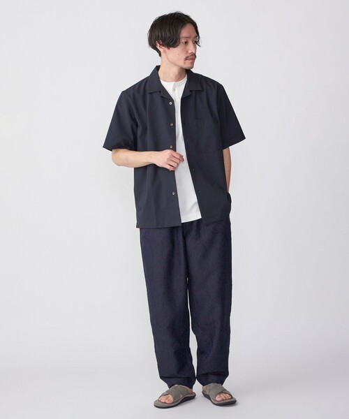 SHIPS(シップス)の「SHIPS: MADE IN JAPAN Reflax(R) ドライタッチ オープンカラー シャツ(シャツ/ブラウス・メンズ・ナチュラル/オリーブ/ブルー/ライラック/サンドベージュ/ライトオリーブ/ダークグレー/ライトブルー/ベビーピンク/ブルー系/ネイビー・SMALL/MEDIUM/LARGE/X-LARGE)」の15枚目の写真