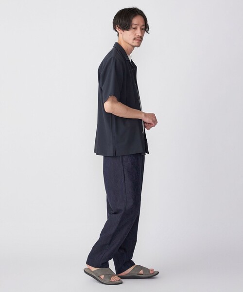 SHIPS(シップス)の「SHIPS: MADE IN JAPAN Reflax(R) ドライタッチ オープンカラー シャツ(シャツ/ブラウス・メンズ・ナチュラル/オリーブ/ブルー/ライラック/サンドベージュ/ライトオリーブ/ダークグレー/ライトブルー/ベビーピンク/ブルー系/ネイビー・SMALL/MEDIUM/LARGE/X-LARGE)」の18枚目の写真