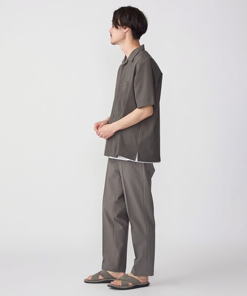 SHIPS(シップス)の「SHIPS: MADE IN JAPAN Reflax(R) ドライタッチ オープンカラー シャツ(シャツ/ブラウス・メンズ・ナチュラル/オリーブ/ブルー/ライラック/サンドベージュ/ライトオリーブ/ダークグレー/ライトブルー/ベビーピンク/ブルー系/ネイビー・SMALL/MEDIUM/LARGE/X-LARGE)」の21枚目の写真