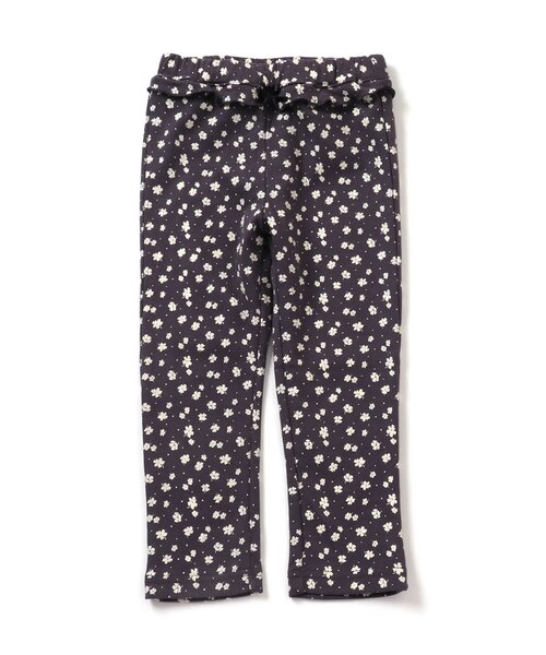 apres les cours（アプレレクール）の「ウエストフリル | 7days Style pants 9分丈（その他パンツ・キッズ・チャコール/チェック/ブラウン/ベージュ/ドット/ラベンダー・80/90/100/130/120/110）」の2枚目の写真