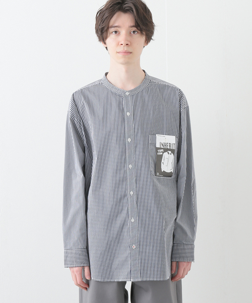B.C STOCK(ベーセーストック)の「ギンガムクレイジーシャツ(シャツ/ブラウス・メンズ・スカイブルー/ブラック/ネイビー・MEDIUM/LARGE)」の22枚目の写真