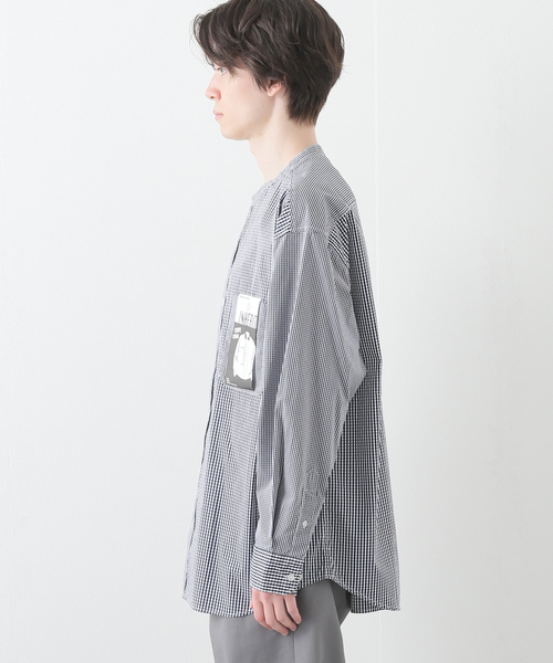 B.C STOCK(ベーセーストック)の「ギンガムクレイジーシャツ(シャツ/ブラウス・メンズ・スカイブルー/ブラック/ネイビー・MEDIUM/LARGE)」の21枚目の写真