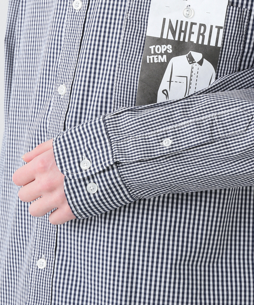 B.C STOCK(ベーセーストック)の「ギンガムクレイジーシャツ(シャツ/ブラウス・メンズ・スカイブルー/ブラック/ネイビー・MEDIUM/LARGE)」の16枚目の写真